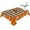 Brown Orange, variant on Thanksgiving Turkey Table Cloth Waterproof Tablecloths, Fall Maple Leaves Black Plaid Rustic Tablecloth Dining Table Cover for Kitchen Party Tabletop Outdoor, Square Tablecloth 60x60 Inch
