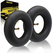 Mecotime 2 Pack 4.10/3.50-4" Inner Tire Tubes TR87 Bent Valve Stem 10'' Pneumatic Tires Replacement Inner Tire Tube for Lawn Mover Wheelbarrows Snowblowers Generators Dolly Cart Hand Trucks Trailers