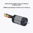 thumbnail image 3 of 4-Pole Brushless Motor with Brushless Motor for 1/12 Rc Cars 5000KV, 3 of 5