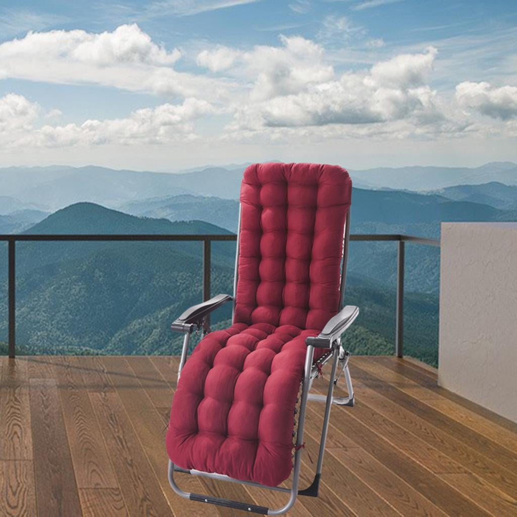 Luzkey Garden Seat Cushions Soft Polyester Recliner Cushion Double Sided Mat Solid Chair Seat Cushions Red B Other