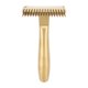 thumbnail image 1 of Dog Grooming Comb Multifunctional Remove Hair Thoroughly Hollow Core Handle Stainless Steel Pet Comb for Pet Deshedding Dematting Bath Massage Gold, 1 of 5