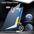 thumbnail image 6 of JETech Rotating Case for iPad (A16) 11th/10th Generation (2025/2022) with Pencil Holder, 360 Degree Rotation Protective Stand Cover Clear Back, Auto Wake/Sleep (Navy), 6 of 7