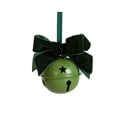 thumbnail image 3 of Hvmvliv Christmas Bell Ornaments Christmas Bells Star Hollow Metal Decorative Bells with Bow for Xmas Tree Ornaments Wreath Festival Crafts Home Decorations Green, 3 of 3