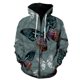 thumbnail image 1 of Sudadera con capucha y cremallera para hombre, con estampado 3D de mariposas de dibujos animados, sudadera de moda de otoño, unisex, de calle, de manga larga, estilo hip hop., 1 of 6