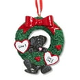 thumbnail image 4 of Ornaments by Elves Personalized Black Lab Wreath Christmas Ornament Pet Dog Decorations .25 lbs, 4 of 9