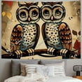 thumbnail image 2 of Orinice Owls Branch Leaves Tapestry Wall Hanging Unique Style Graphic Tapestries Home Wall Decor Art for Living Room Bedroom Apartment Farmhouse Dorm 60x50inch, 2 of 6