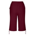 thumbnail image 5 of Weikingp Bermuda Shorts For Women，Capri Shorts For Women High Waisted Shorts Women Summer Shorts For Women Ladies Shorts Womens Dressy Shorts Womens Athletic Shorts Red 3XL, 5 of 9