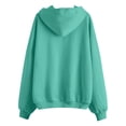thumbnail image 5 of Qwertyu Womens Zip Up Hoodies Y2K Long Sleeve Sweatshirts Fall Fashion Jackets Winter Clothes with Pockets Mint Green L, 5 of 5