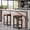 Retro brown-2PC, variant on Modern Backless Bar Stools Set of 2, 24" Counter Height, Vintage Brown PU Leather Upholstered Seat, Durable Metal X-Frame & Footrest, Perfect for Kitchen Island, Home Bar, Easy Clean, Storage: 2PC