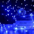 thumbnail image 5 of Guirnalda de luces navideñas con pilas, resistente al agua, 8 modos, mando a distancia, 50 LED, 100 LED, luces interiores, luces parpadeantes de cobre, 5 of 5