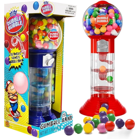 Spiral Fun Gumball Bank 10.5" Inches Tall, Assorted (Single)