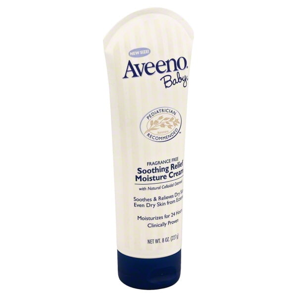 Aveeno Baby Fragrance Free, Soothing Relief Moisture Lotion for Dry Skin, 8 Oz