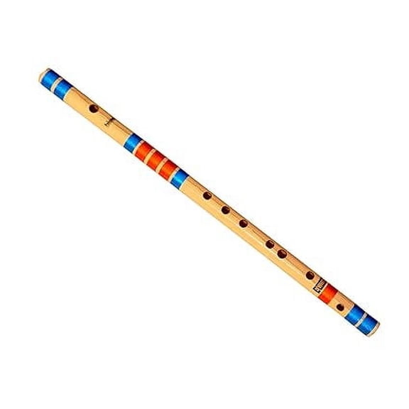 Indian Musical Instrument Professional Flutes D Natural 7 Hole Right Hand Bansuri Size 18 Inches