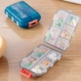 thumbnail image 2 of Pill Organizer Large Capacity with 10 Compartments Pill Box Portable Independent Lids Container for Travel And Gym, 2 of 8
