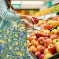 thumbnail image 6 of Cute Lemon Canvas Tote Bag – Reusable Grocery Bag with Vintage Yellow Fruit Print, Floral Design & Eco-Friendly Aesthetic for Summer and Everyday Use, 6 of 7