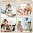 thumbnail image 4 of Kids Bluetooth Headphones with Microphone for School, Wireless Noise Cancelling Bluetooth Headphones, Lightweight Kids Headphones for Airplane Travel Tablet, Beige, 4 of 8