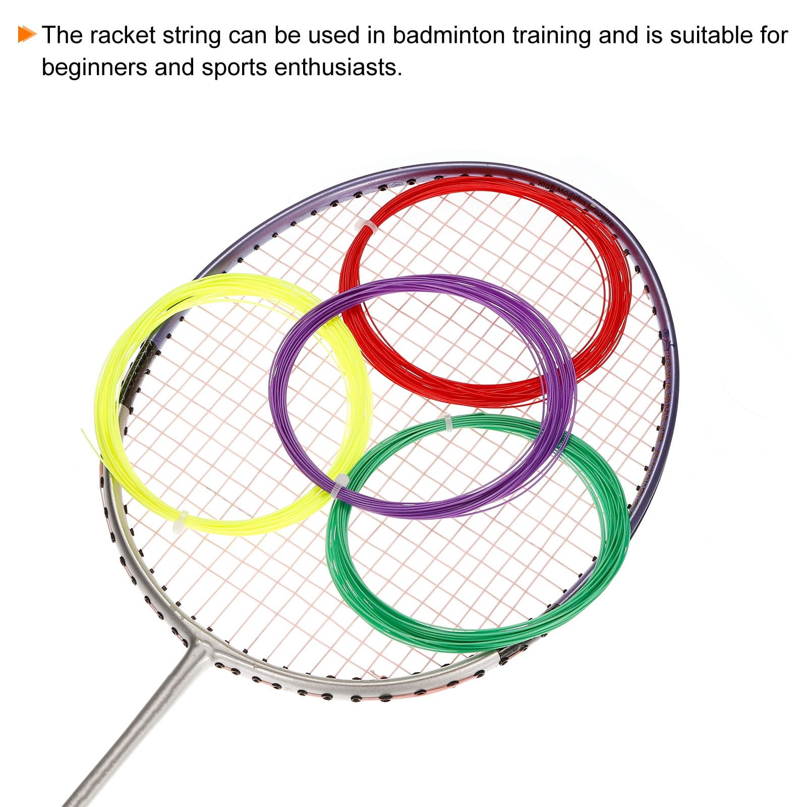 Uxcell 10M 0.66mm Soft Feeling Nylon Badminton Racket String Racquet Line, Pink