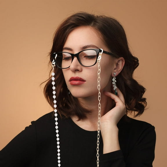 TABLZONE Back to School Eyeglass Chains for Women, 2 Pack Beaded Sunglasses Holders, 29x0.2in and Stylish