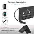 thumbnail image 3 of Apuakthei Adaptador de casete Bluetooth 5.0 Adaptador de casete Kabellos para automóvil Radio MP3 de casete, 3 of 5