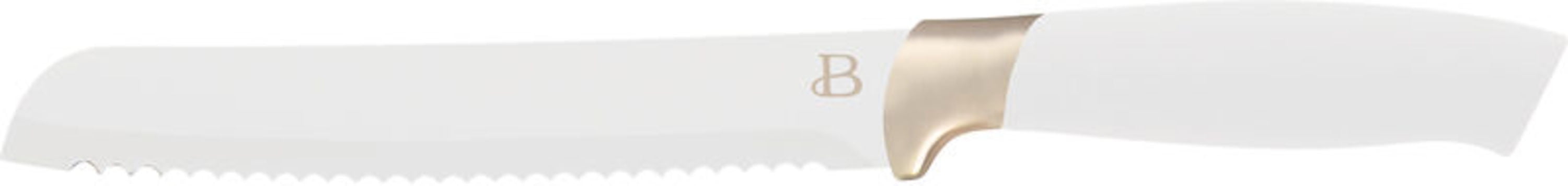 Beautiful 6 Piece Stainless Steel Knife Set in Black Champagne Gold By Drew  Barrymore 