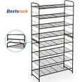 thumbnail image 3 of Bextsrack 4 Layers shoe rack for entryway Shoe Rack Organizer Closet Shoe Rack in Kitchen-(Bronze), 3 of 7