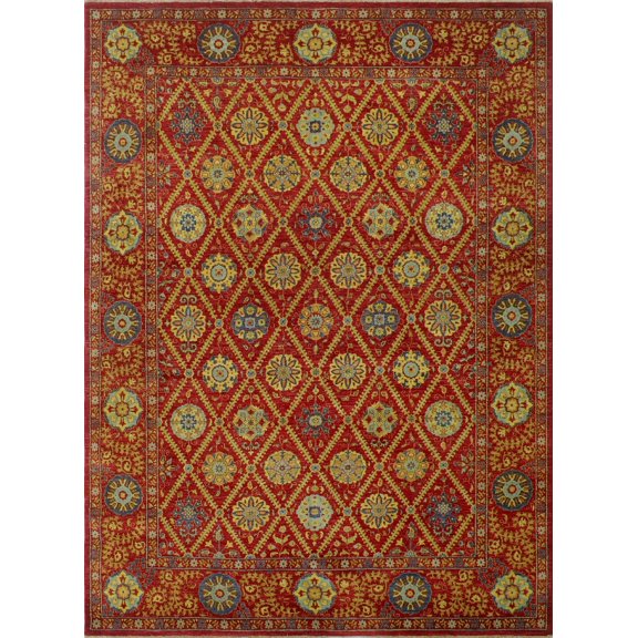 Aria Kali Red/Gold Rug, 9'0" x 11'10"