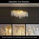 thumbnail image 3 of Modern Led Crystal Chandelier Branches for Dining Room Art Pendant Lamp Villa Hall Hanging Home Decor Lighting Fixture My Lux Decor Round, 3 of 10
