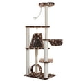 thumbnail image 3 of Armarkat Classic Cat Tree Model A6601, 66 inch Saddle Brwon W/White Paw Print, 3 of 8