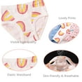 thumbnail image 4 of Hbhpov Little Girls Briefs Kids Cute Cotton Undies, 6 Pack, Sizes 2-8 T, 4 of 6