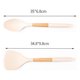 thumbnail image 2 of Juego de Herramientas de Cocina Ergonómicas Antiarañazos con Mango de Madera Natural de 2 Piezas para Utensilios de Cocina Antiadherentes Crema, 2 of 5