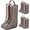 4 Pack Houndstooth, variant on 2 Pack Boot Storage Bag, Portable Dust Proof Boot Bags for Cowboy Boots, Shoe Cover Protector Bag for Boots Storage and Organizer Packing, Tall Boot Storage Carry Bag for Travel and Daily Use