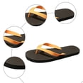 thumbnail image 4 of Dakaela Men's Yoga Mat Flip Flops with Arch Support Comfortable Cushion Walking Thong Sandals Slip on Indoor Outdoor Slides Slippers Size 8-12 Brown, 4 of 5