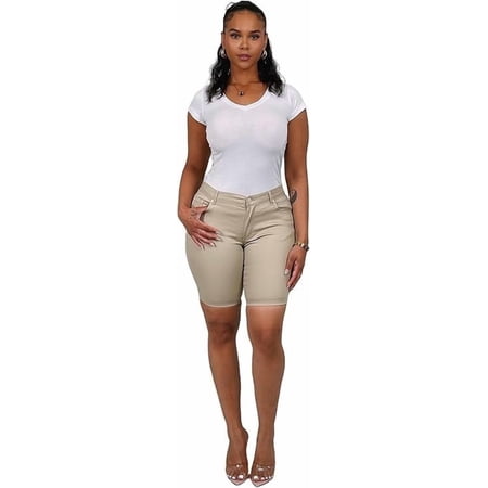Access Junior's Women's Uniform Shorts (Khaki, 0) ASU112