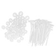 thumbnail image 2 of Bridas universales para cables, correas para gestión de cables, bridas autoblocantes multiusos 50 bridas de nailon, 2 of 9