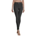 thumbnail image 3 of Ma Croix Womens High Waisted Compression Button Casual Office Wear Stretch Jeggings, 3 of 5