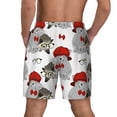 thumbnail image 4 of Goofa Rabbit And Hedgehog Printed Men's Swim Trunks Board Shorts Quick Dry Mens Swimming Trunks with Compression Liner,Breathable Fit Hawaii Beach Shorts-3X-Large, 4 of 9