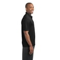 thumbnail image 3 of Sport Tek Adult Male Men Plain Short Sleeves Polo Black 2X-Large, 3 of 6