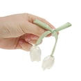 thumbnail image 3 of Ofertas Únicas 1 Par de Encantos para Cordones de Zapatos Lazos Tulipanes Brillantes Clips Decorativos para Zapatos Beige, 3 of 5