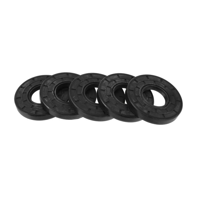 Sello de aceite universal TC de doble labio con resorte de acero, anillo de sello para eje rotativo, alta presión, goma NBR negra, 5 piezas 32x72x10mm