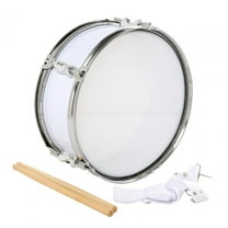 STARTIST 13" Snare Drum Music Drums Lightweight Educational Toy Musical Instruments Percussion Instrument for Boys Girls Kids Children White