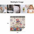 thumbnail image 5 of 4th of July Cloth Napkins, Independence Day Patriotic Flowers Cat Beige Washable and Reusable Dinner Napkins Set of 6, Table Napkin for Kitchen Party Birthday Wedding Hotel Housewarming 20"x20", 5 of 9