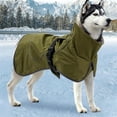 thumbnail image 6 of HQREA Warm Dog Winter Coat with Fleece-Lined Turtleneck Waterproof Large Dogs Vest Snow Jacket, 6 of 6