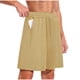 thumbnail image 1 of Pantalones Cortos de Carga de Cintura Elástica para Hombres Pantalones Cortos de Cordón de Moda con Bolsillos, Pantalones de Verano Casual, 1 of 6