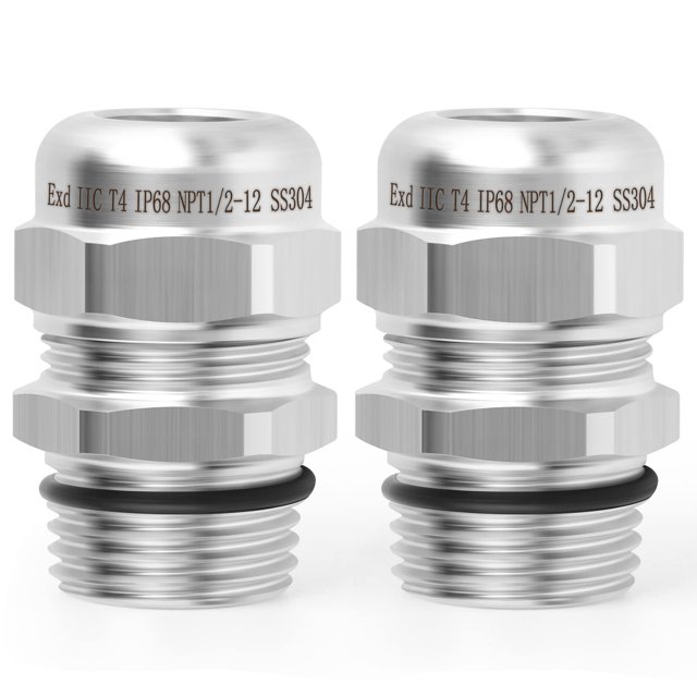 Portacables impermeable QCQIANG de acero inoxidable NPT1/2 8-12 mm
