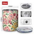 thumbnail image 4 of 12oz Coffee Tumblers Pioneer Flower Stainless Steel Vacuum Insulated Travel Tumbler Coffee Cups Mug with Lid and Straw with Cleaning Brush for Cold & Hot Drinks, 4 of 5