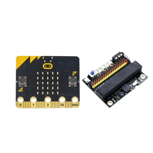 BBC Microbit Go Paquete de Principiante con MicroBit BBC IO V2.0 Placa de ExpansióN Proyectos de Bricolaje Placa de Desarrollo de Aprendizaje Programable