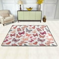 thumbnail image 2 of SKYSONIC 36x24in Colorful Butterflies Area Rug, Spring Insect Floor Carpet for Indoor Living Dining Room Bedroom, 2 of 7
