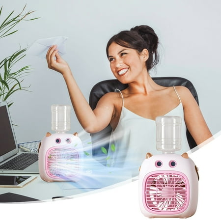 

Clearance Mini Portable Conditioner With Water Bottle Mini Rechargeable Evaporative Cooler USB Conditioning Fan And Humidifier