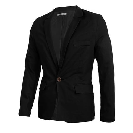 Double Breasted Flap Pocket Suit - Men Slim Fit Double Flap Pockets Lining Casual Blazer