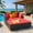 Red, variant on YYAo Garden Conversation Table Set, Conversation Loveseat Chairs Set,Spacious Outdoor Rattan Daybed with Upholstered Cushions and Pillows-Red